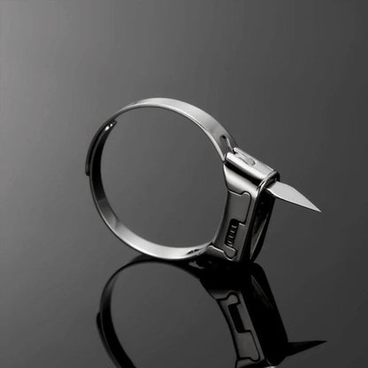 Tactical Finger Ring Personal Safety Tool Everyday Carry EDC Compact Protection Device Covert Wearable Security Accessory Lightweight Metal