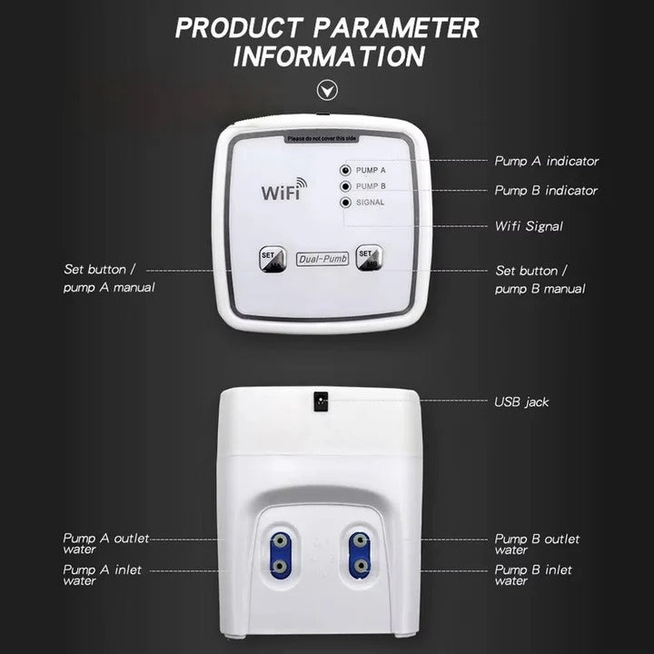 Kit de riego automático inteligente para jardín con 20 goteros