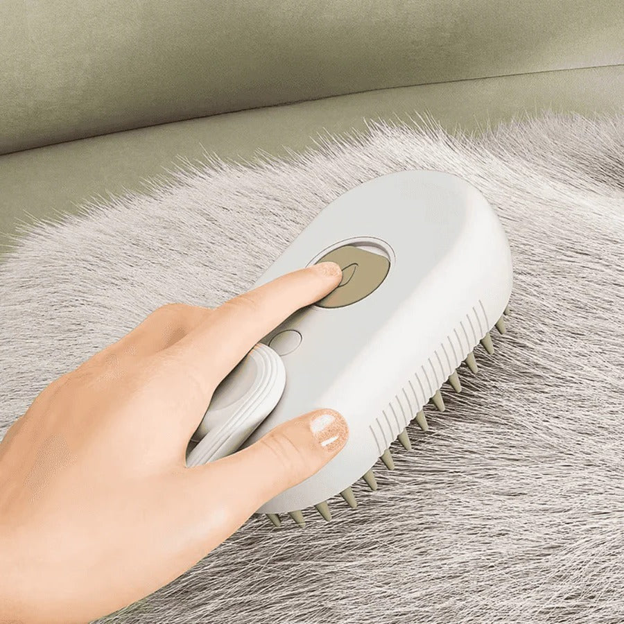 Kit de peluquería para mascotas con vapor y herramienta desenredante