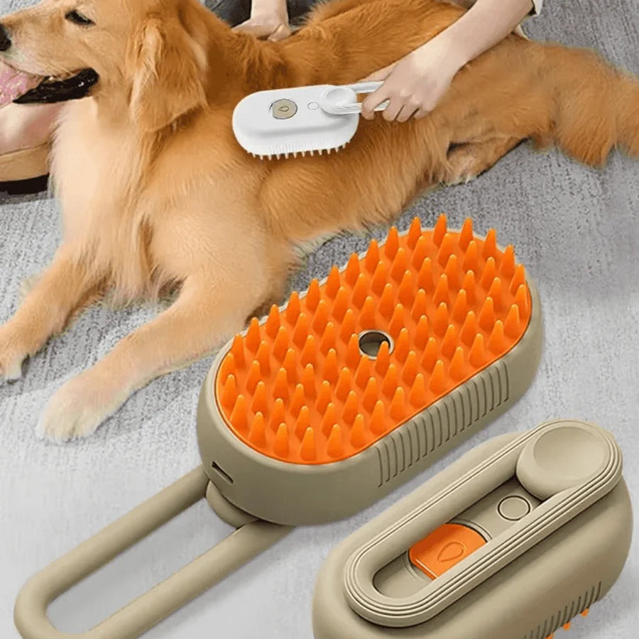 Kit de peluquería para mascotas con vapor y herramienta desenredante