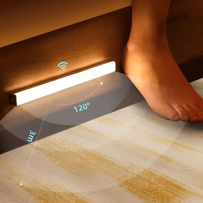 Tira LED automatizada con efecto de luz blanca cálida