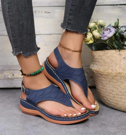 Sandalias ortopédicas cómodas para mujer con plantillas suaves para caminar