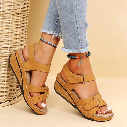 Women's Arch Support Sandals – Cushioned Footbed, Adjustable Straps, All-Day Comfort for Walking, Travel & Everyday Wear