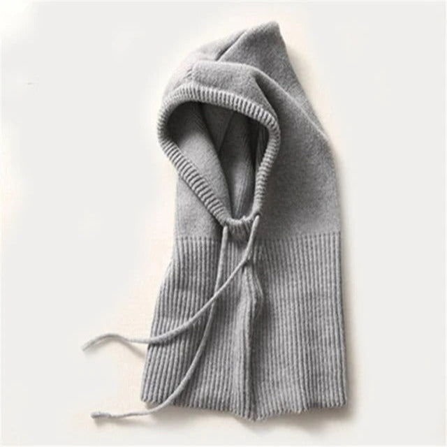 Gorro de Cachemira Cálido y Acogedor con Borde Acanalado Suave