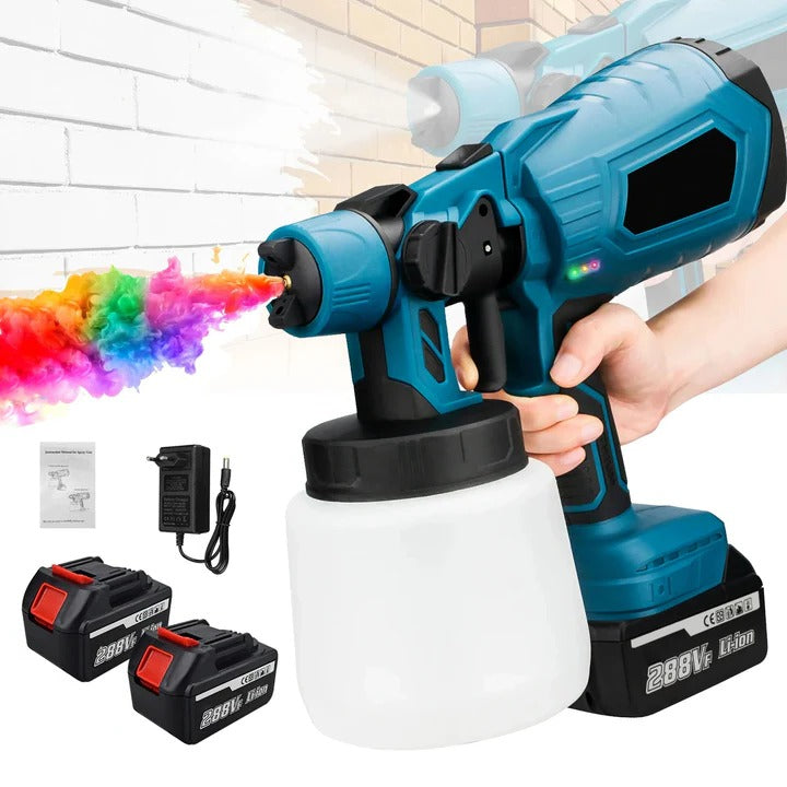 Pistola de pintura eléctrica portátil con boquilla ajustable