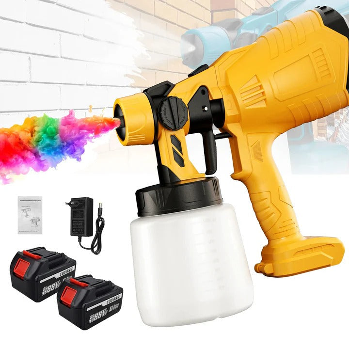 Pistola de pintura eléctrica portátil con boquilla ajustable