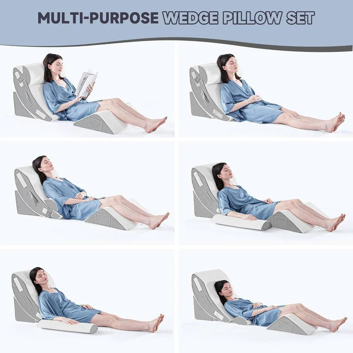 Cómodo juego de almohadas de apoyo de 4 piezas