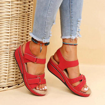 Women's Arch Support Sandals – Cushioned Footbed, Adjustable Straps, All-Day Comfort for Walking, Travel & Everyday Wear