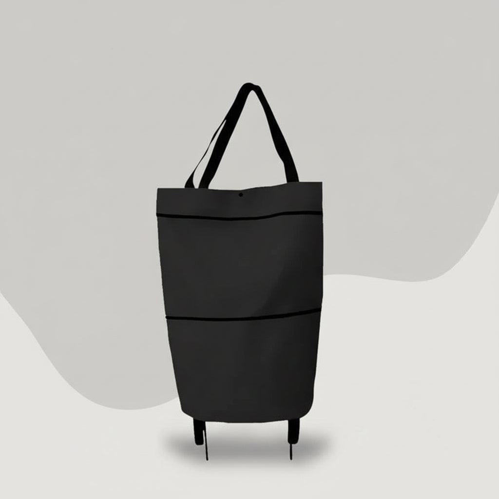 Carrito de compras plegable con ruedas suaves