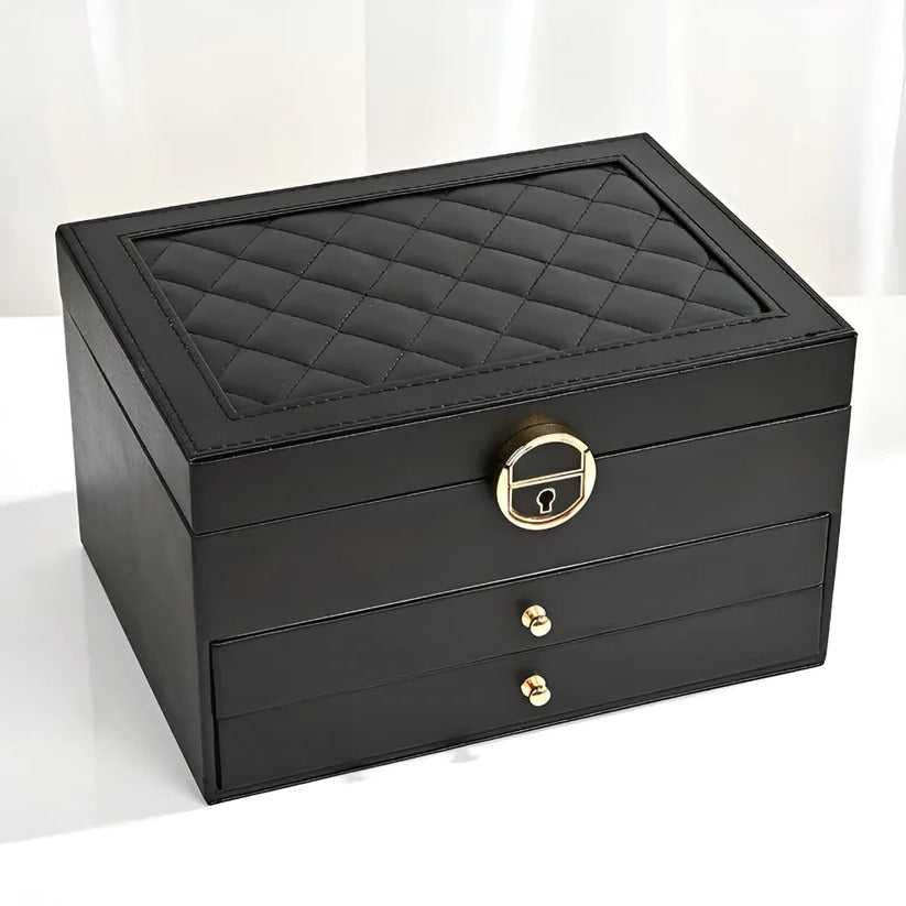 Estuche apilable para joyas con múltiples compartimentos