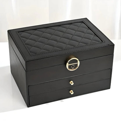 Estuche apilable para joyas con múltiples compartimentos
