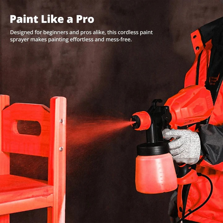 Pistola de pintura eléctrica portátil con boquilla ajustable