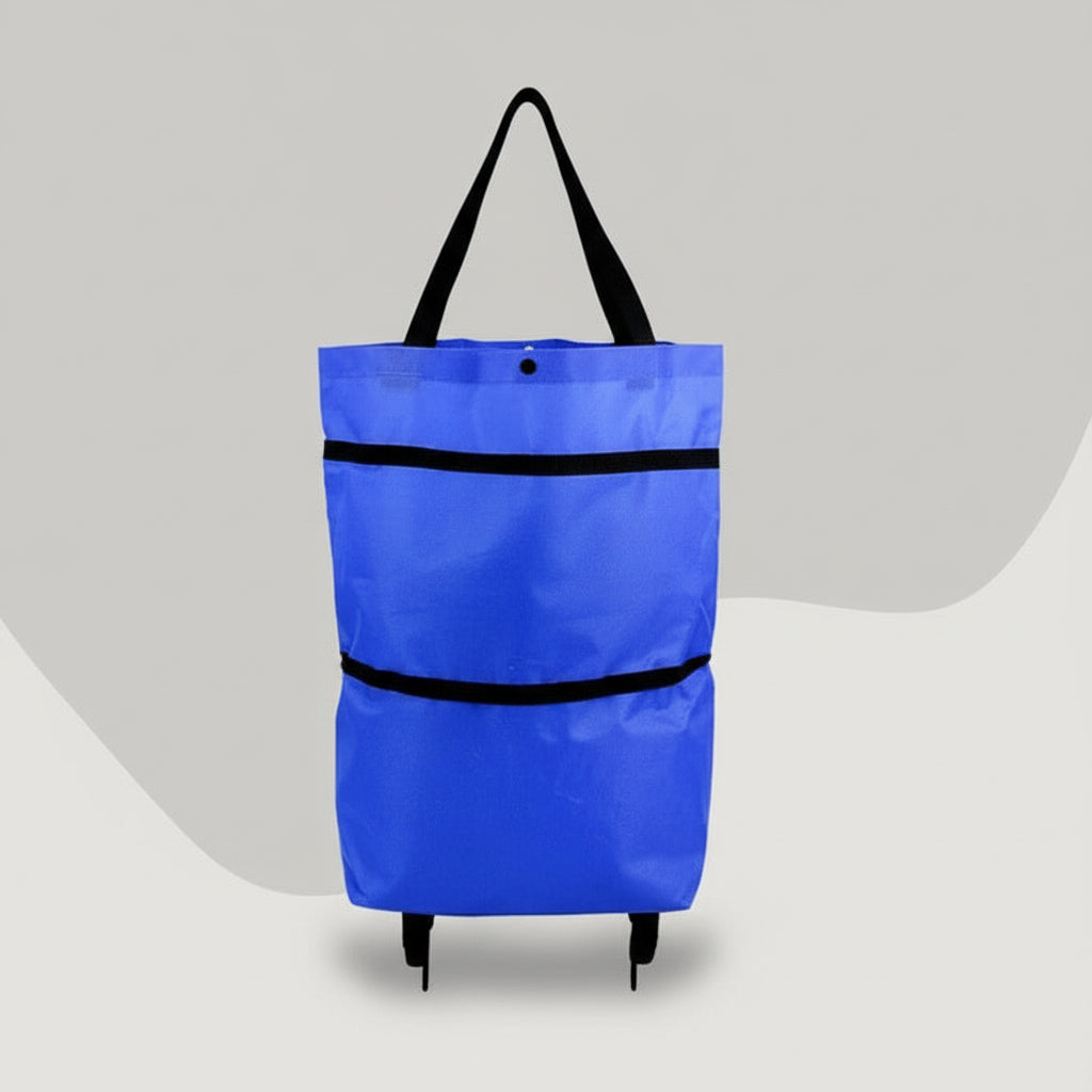 Carrito de compras plegable con ruedas suaves