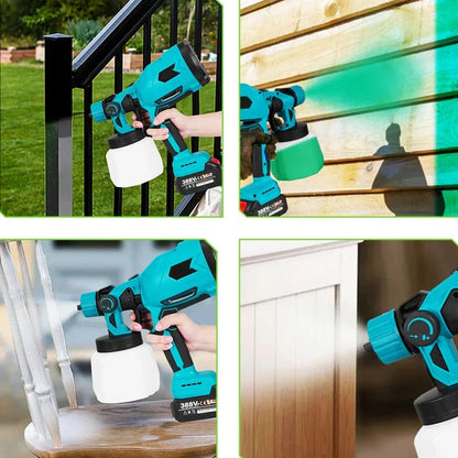 Pistola de pintura eléctrica portátil con boquilla ajustable
