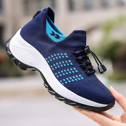 Supportive Walking Shoes with Wide Toe Box & Arch Support for Foot Pain Relief – Comfortable Athletic Footwear for Plantar Fasciitis