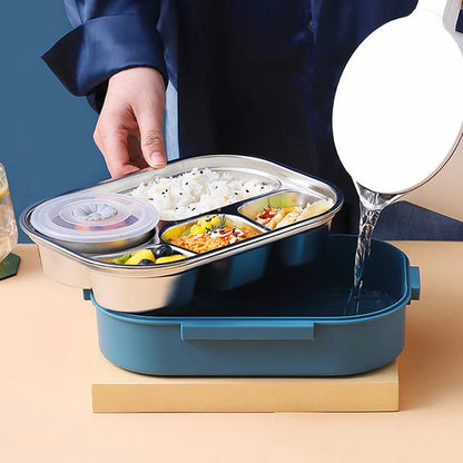 Fiambrera de acero inoxidable que mantiene los alimentos frescos