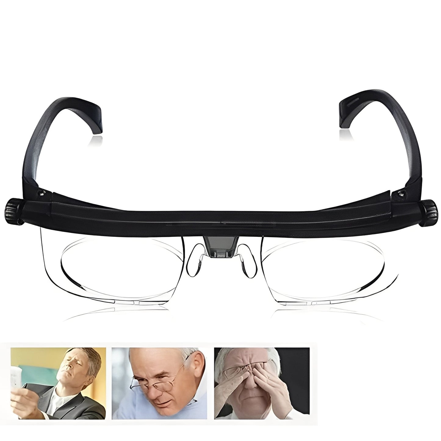 Gafas de Lectura sin Receta con Control de Enfoque Sencillo