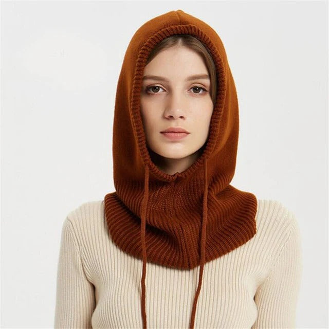 Gorro de Cachemira Cálido y Acogedor con Borde Acanalado Suave
