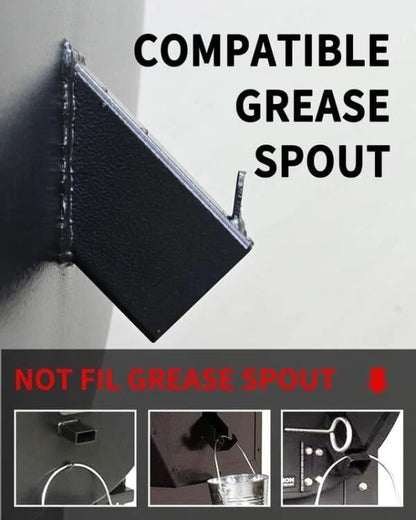 Grill Grease Collector | Enhanced Design with Secure Lid & Reusable Liner for Easy Cleanup
