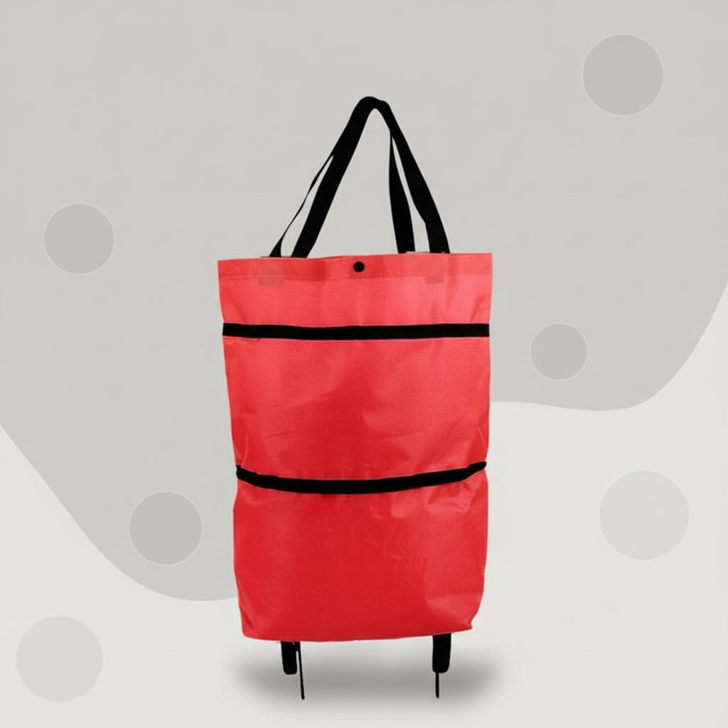 Carrito de compras plegable con ruedas suaves