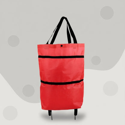Carrito de compras plegable con ruedas suaves