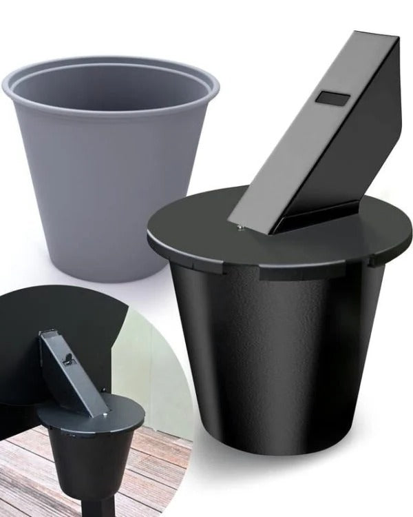 Bandeja de goteo con tapa para gestión de grasa de ahumador de pellets BBQ – Inserto lavable y configuración sin herramientas para control de suciedad en cocina al aire libre