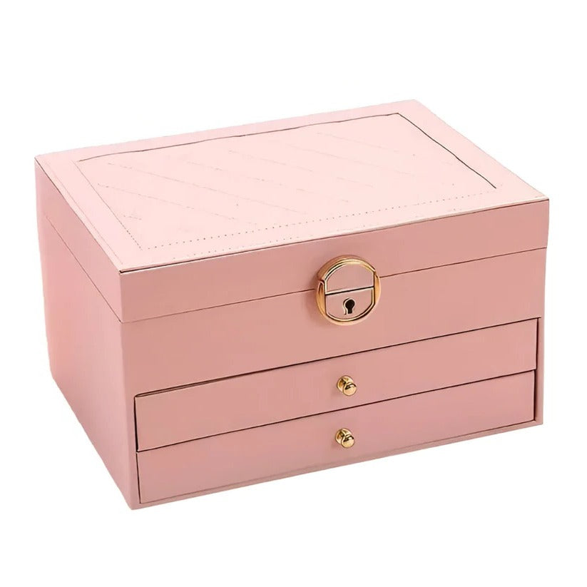 Estuche apilable para joyas con múltiples compartimentos