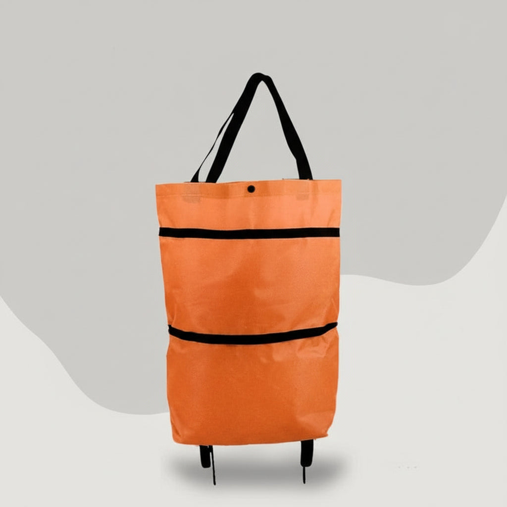 Carrito de compras plegable con ruedas suaves