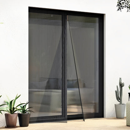 Mosquitera magnética de malla para protección contra insectos