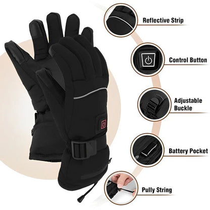 Guantes recargables térmicos para clima frío