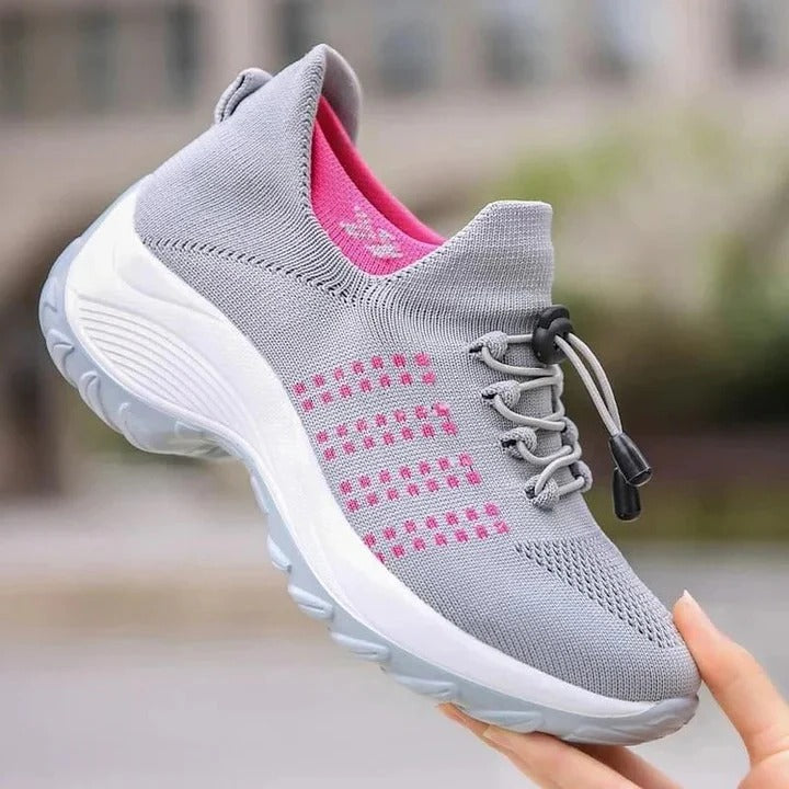Zapatillas cómodas para correr con amortiguación ligera y malla transpirable