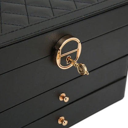 Estuche apilable para joyas con múltiples compartimentos