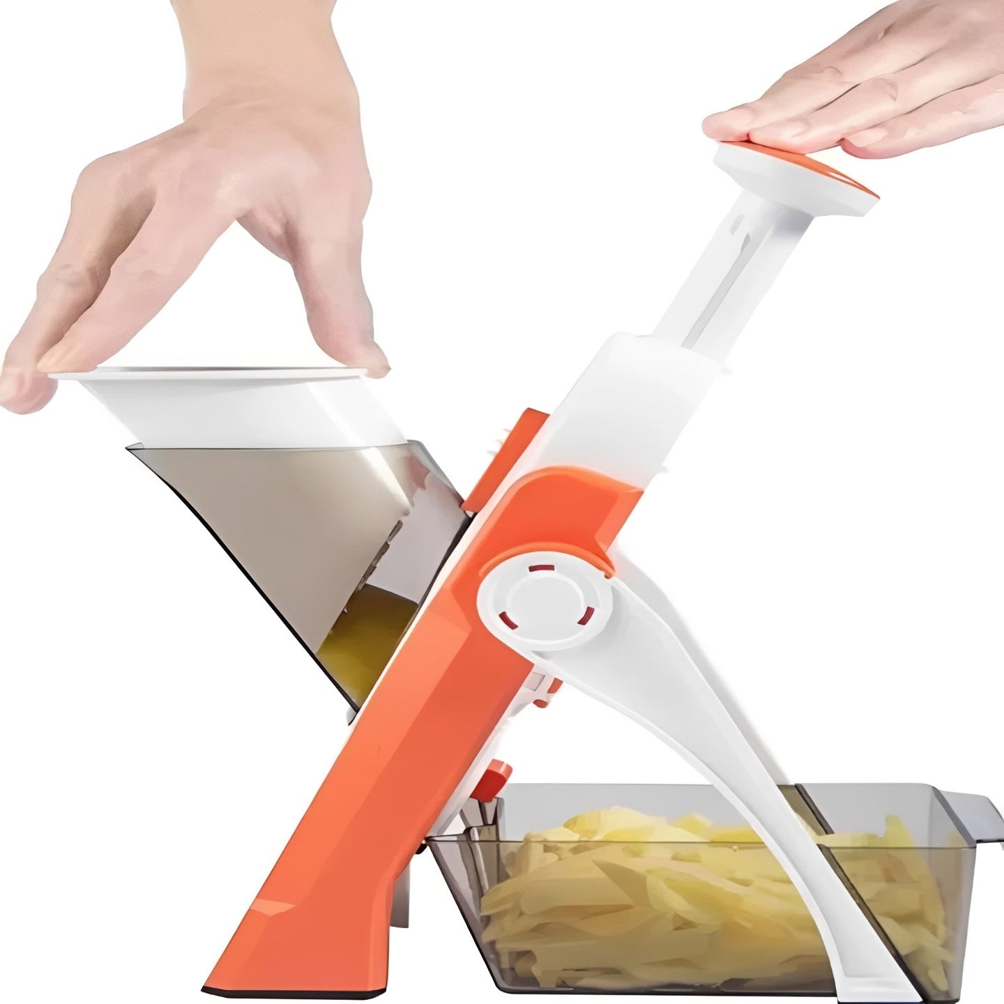 Picadora de verduras fácil de usar con recipiente