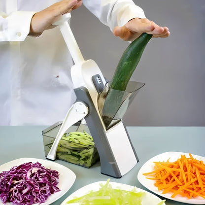 Picadora de verduras fácil de usar con recipiente