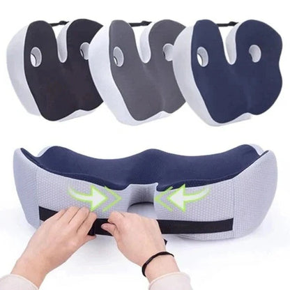 Cómodo cojín de silla de espuma viscoelástica para soporte lumbar