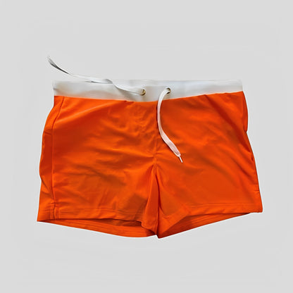 Pantalones cortos de baño para hombre, resistentes al agua, con cintura ajustable