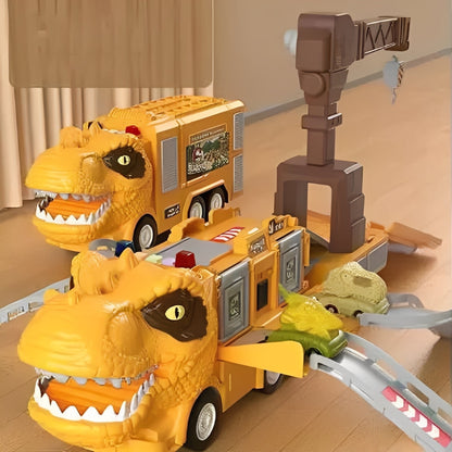 Divertido juguete de vehículo de dinosaurio 2 en 1 para niños