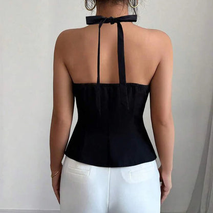 Chaleco a la moda para mujer con estilo entallado