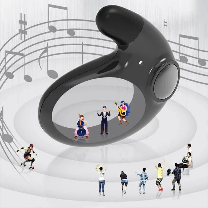 Auriculares Bluetooth compactos con micrófono y estuche de carga