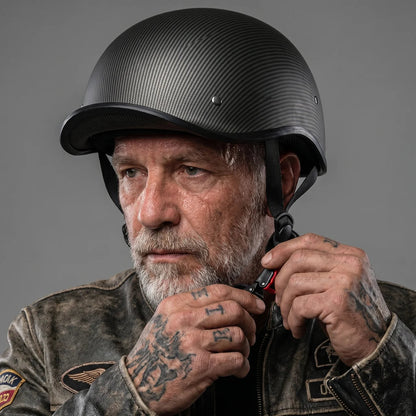 Casco de motocicleta abierto clásico con diseño ligero | Ideal para viajes por ciudad y climas cálidos