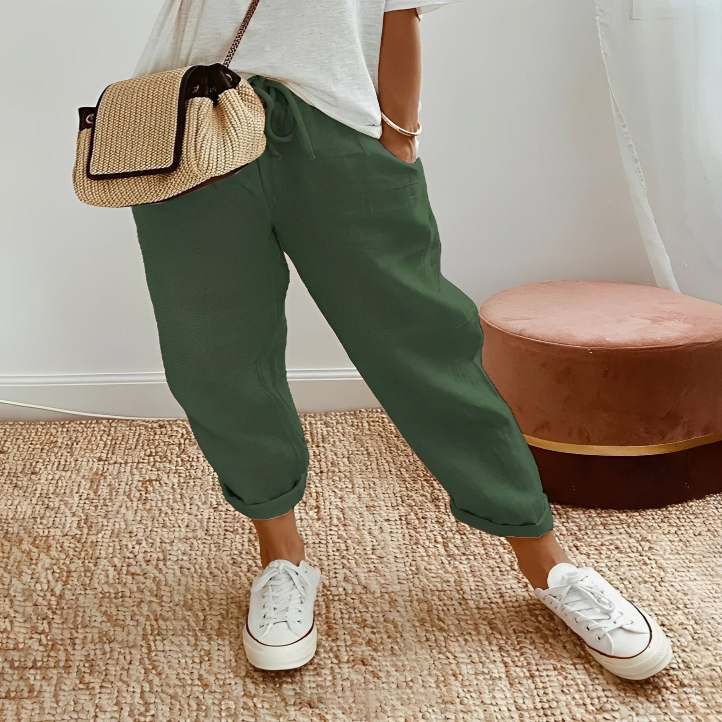 Pantalones deportivos cómodos con tecnología Dry Fit