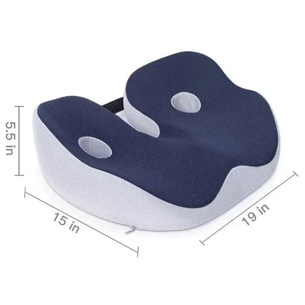 Cómodo cojín de silla de espuma viscoelástica para soporte lumbar