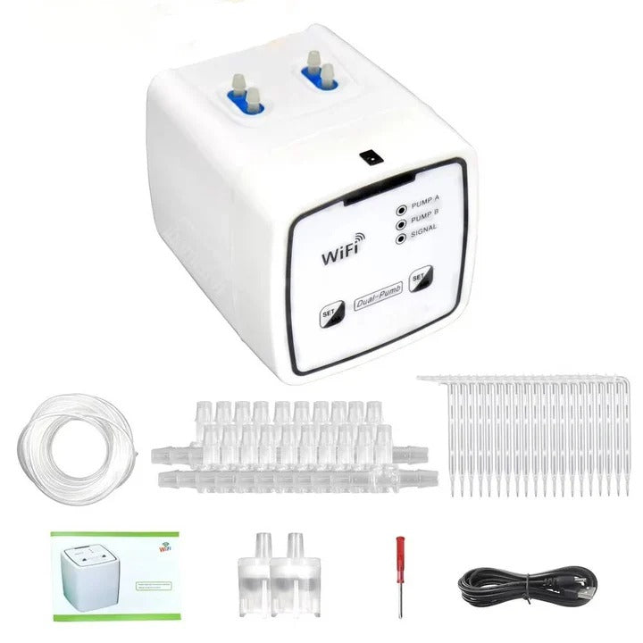 Kit de riego automático inteligente para jardín con 20 goteros