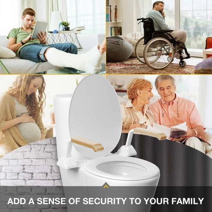 Barra de apoyo resistente para baño con asas de soporte