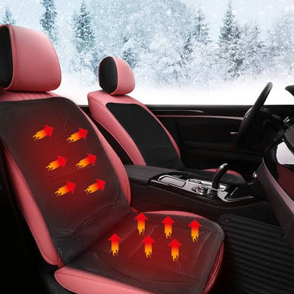 12V Car Seat Heating Pad Full Body Warmer for Winter Driving with Fast Heat-Up & Universal Fit for SUVs Trucks Vans