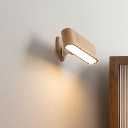 Magnetic Swivel Wall Light with 360° Rotation & Touch Dimmer – Rechargeable Cordless Reading Lamp for Bedroom, Living Room & Home Office