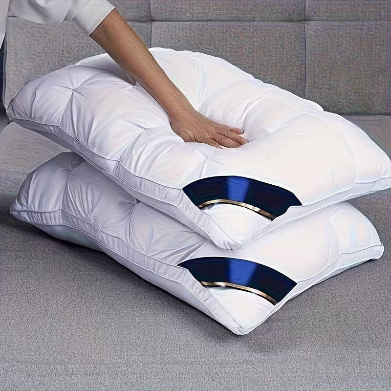 Almohadas de cama acolchadas de felpa con relleno hipoalergénico para quienes duermen de lado