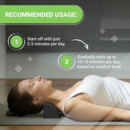 Almohada cervical contorneada de espuma viscoelástica con funda extraíble