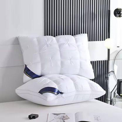 Almohadas de cama acolchadas de felpa con relleno hipoalergénico para quienes duermen de lado