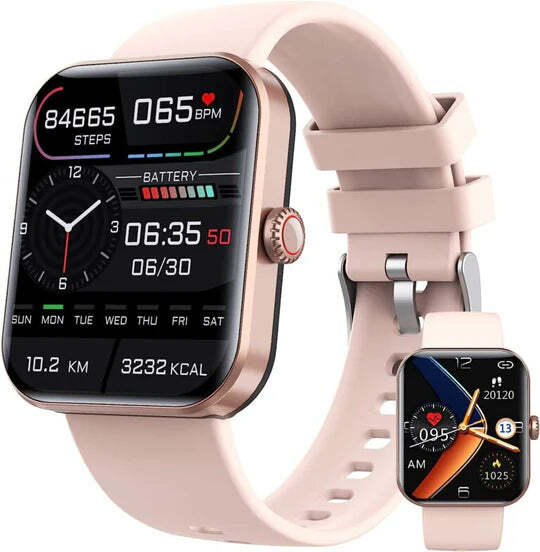Reloj inteligente de fitness Ortekor | Seguimiento de actividad, análisis del sueño y notificaciones inteligentes